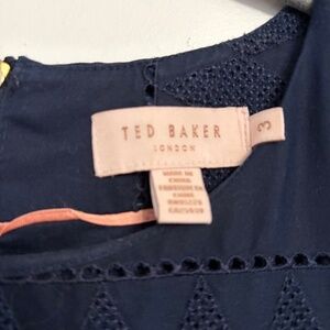 Ted Baker Blue Eyelet Summer Dress
